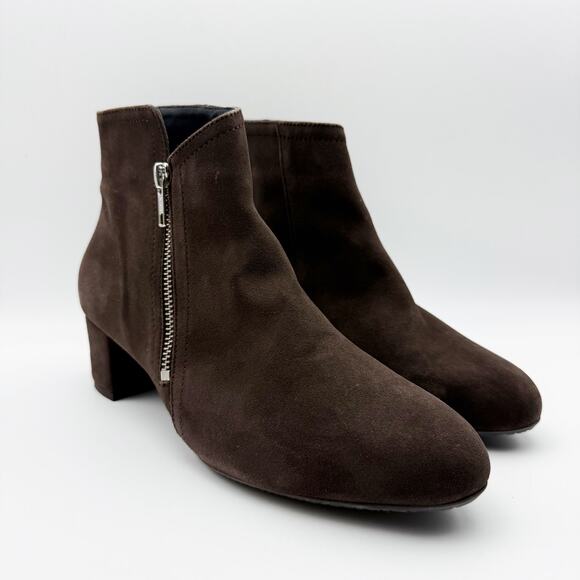 Eric Michael Womens Alexis Booties EU 39 US 8.5-9 Dark Brown Suede NWOB - Picture 6 of 13